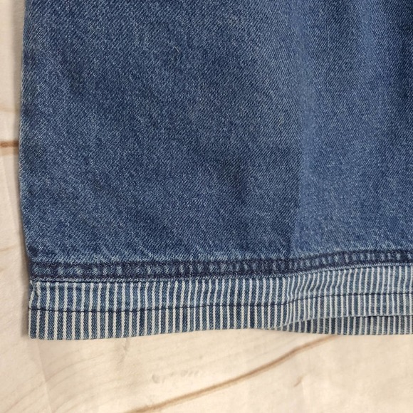 Bristol Blues Jean Shorts Mens Size 40 Vintage 90s Fold Over Cuffs Dad Denim - Picture 4 of 9